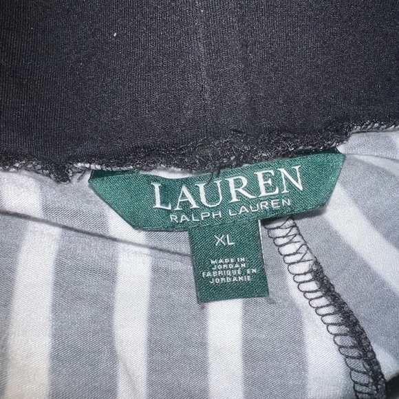 Ralph Lauren Black and White Stripped Pants…Size XL…97% Viscose 3% Elastane - Picture 3 of 4